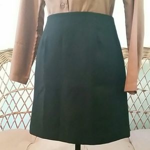 Black Suit skirt unlined.